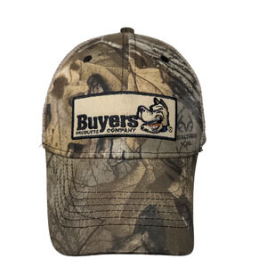 Buyers Products Company Snapback Mesh Back Hat Camo Brown Adjustable Logo